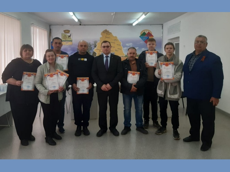 Вручение благодарственных писем.