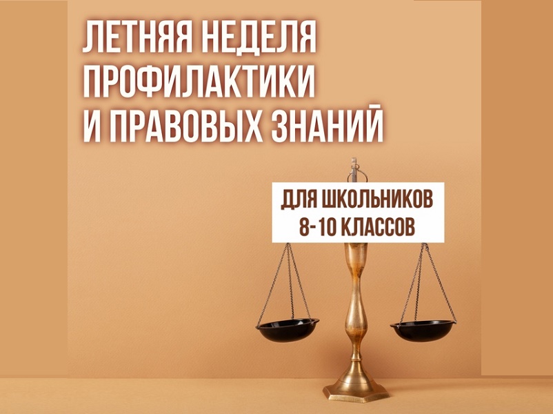 По поручению губернатора Вадима Шумкова в регионе проходит «Летняя неделя профилактики и правовых знаний».