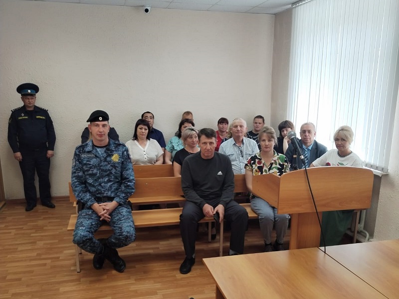 Совместная тренировка при возникновении чрезвычайных ситуаций в здании, помещении суда.